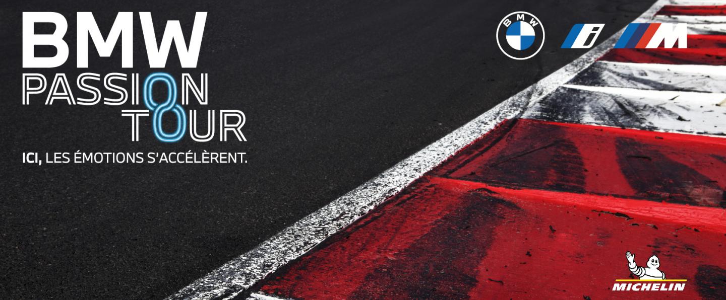 En 2021, le BMW Passion Tour a regroupé plus de 2 000 passionnés et enregistré plus de 2 300 essais sur piste, sur route et tout-terrain. L’édition 2022 promet d’être encore plus excitante ! Retrouvez-nous cette année sur les 3 circuits les plus prestigieux de France, essentiellement le weekend, venez vivre avec nous des expériences de conduite deux et quatre roues et beaucoup d’autres animations.  Nos packs s’adaptent à chaque envie : Pack Pilote : Track Day avec votre véhicule toutes marques et pilotage B