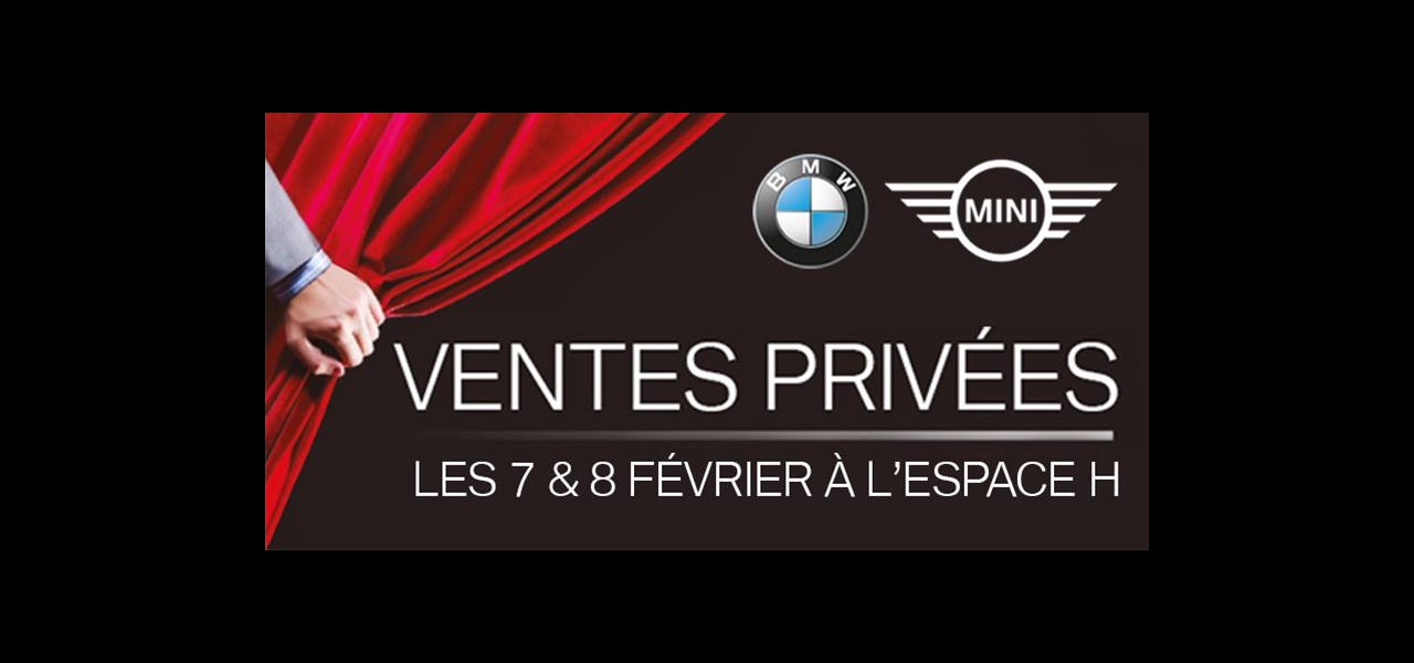 Ventes privées les 7 & 8 Février 2020