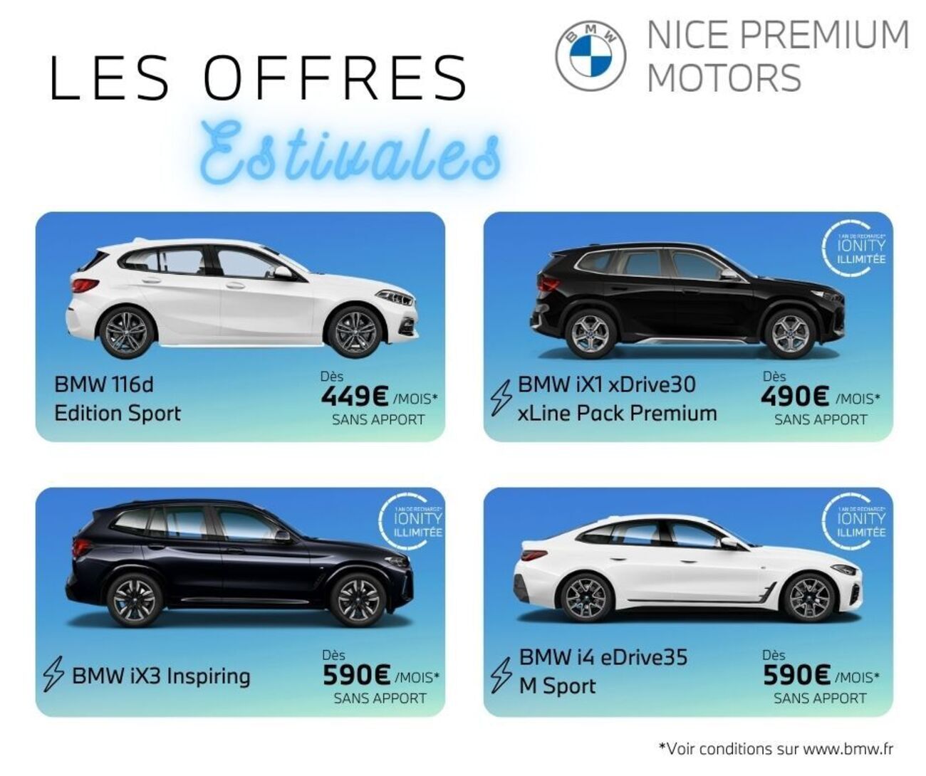 La concession vous accueille tout l'été !|BMW NICE PREMIUM Motors