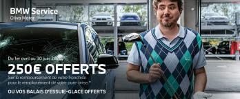 250€ offerts sur votre franchise pare-brise* chez BMW Oliva Motor