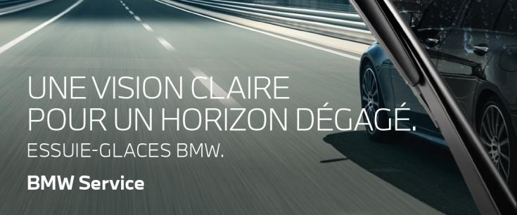  -20%* SUR LES BALAIS D’ESSUIE-GLACES D’ORIGINE BMW.