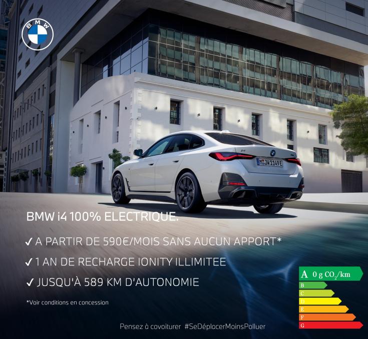 BMW i4 100% électrique