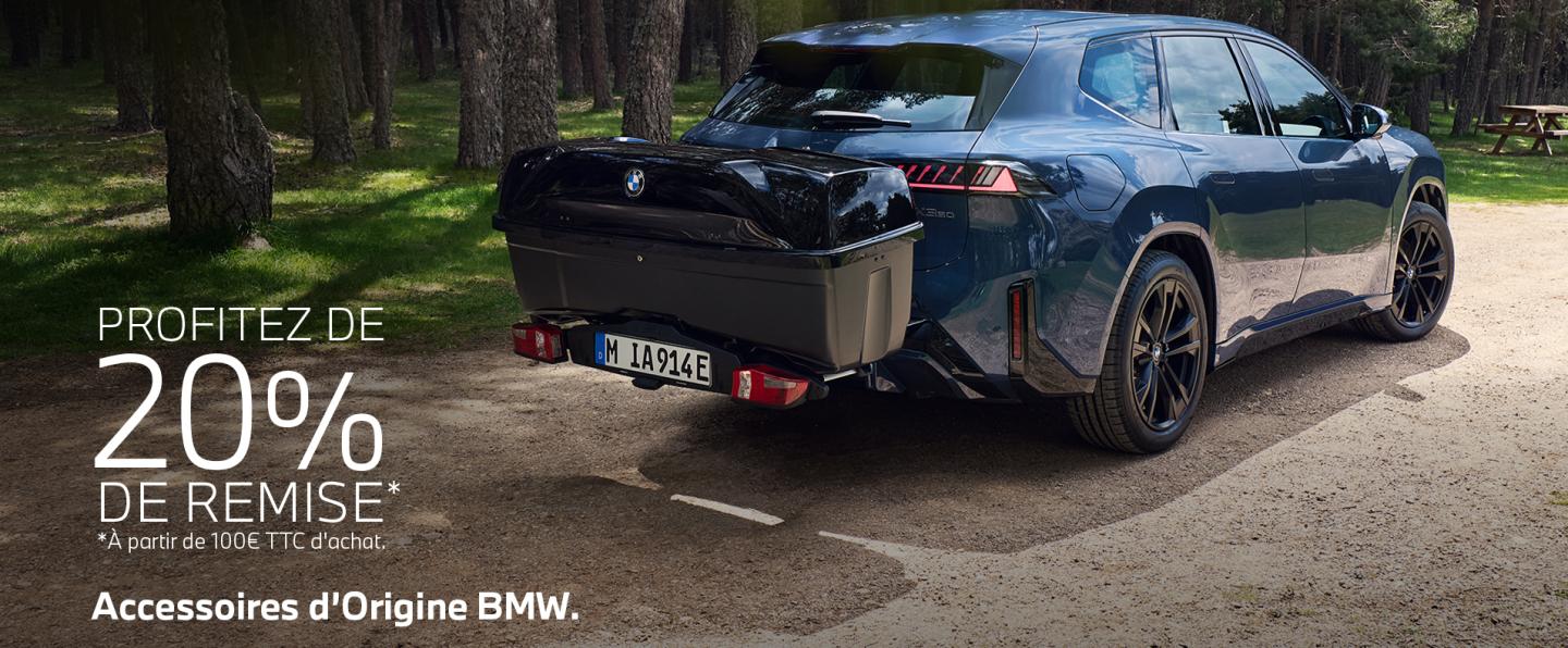 -20% de remise sur tout achat de 100€ TTC sur les Accessoires d'Origine BMW
